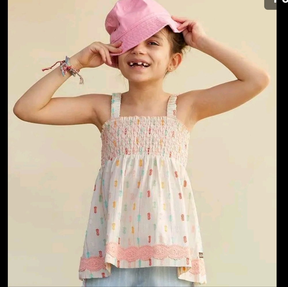 NWT Matilda Jane Girls Dream Chasers In The Hammock Tunic Top Sz 2
